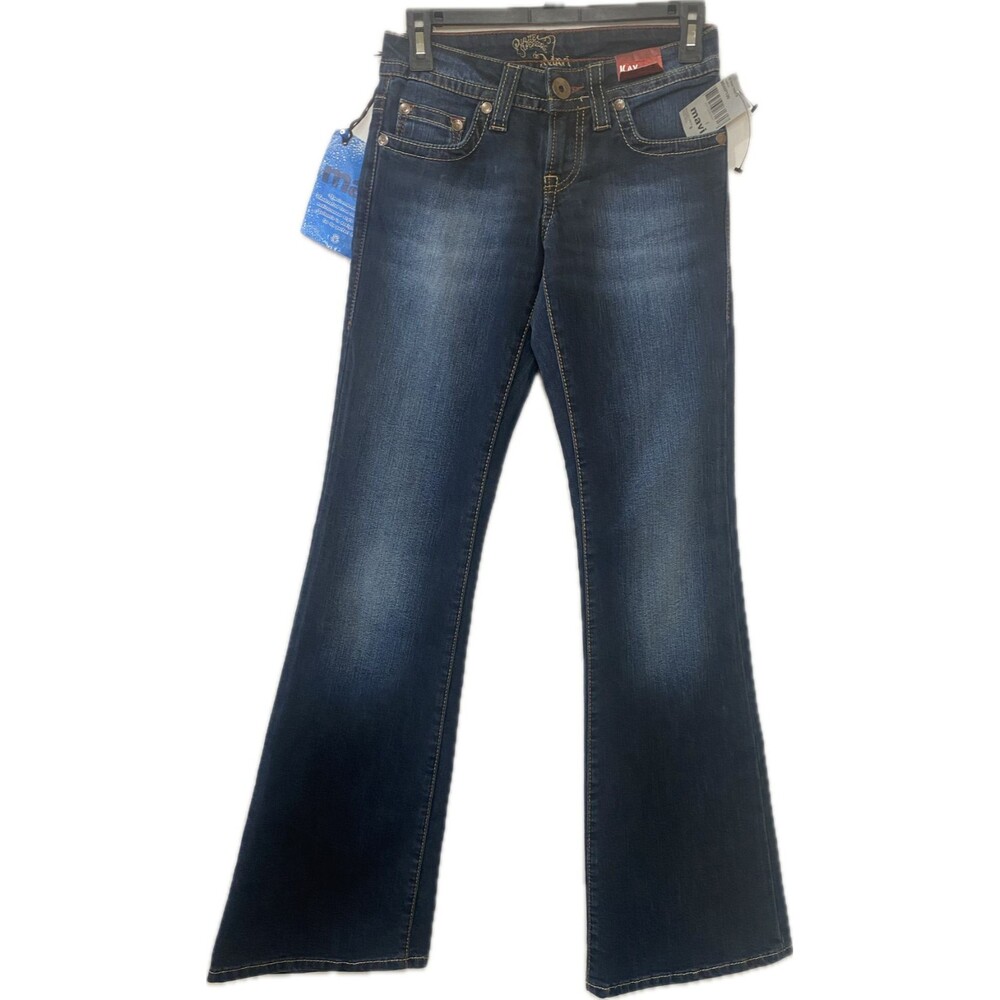 Mavi Jeans Kay Super Low-Rise Flare Womens Denim Jeans Size 25/32 NWT
